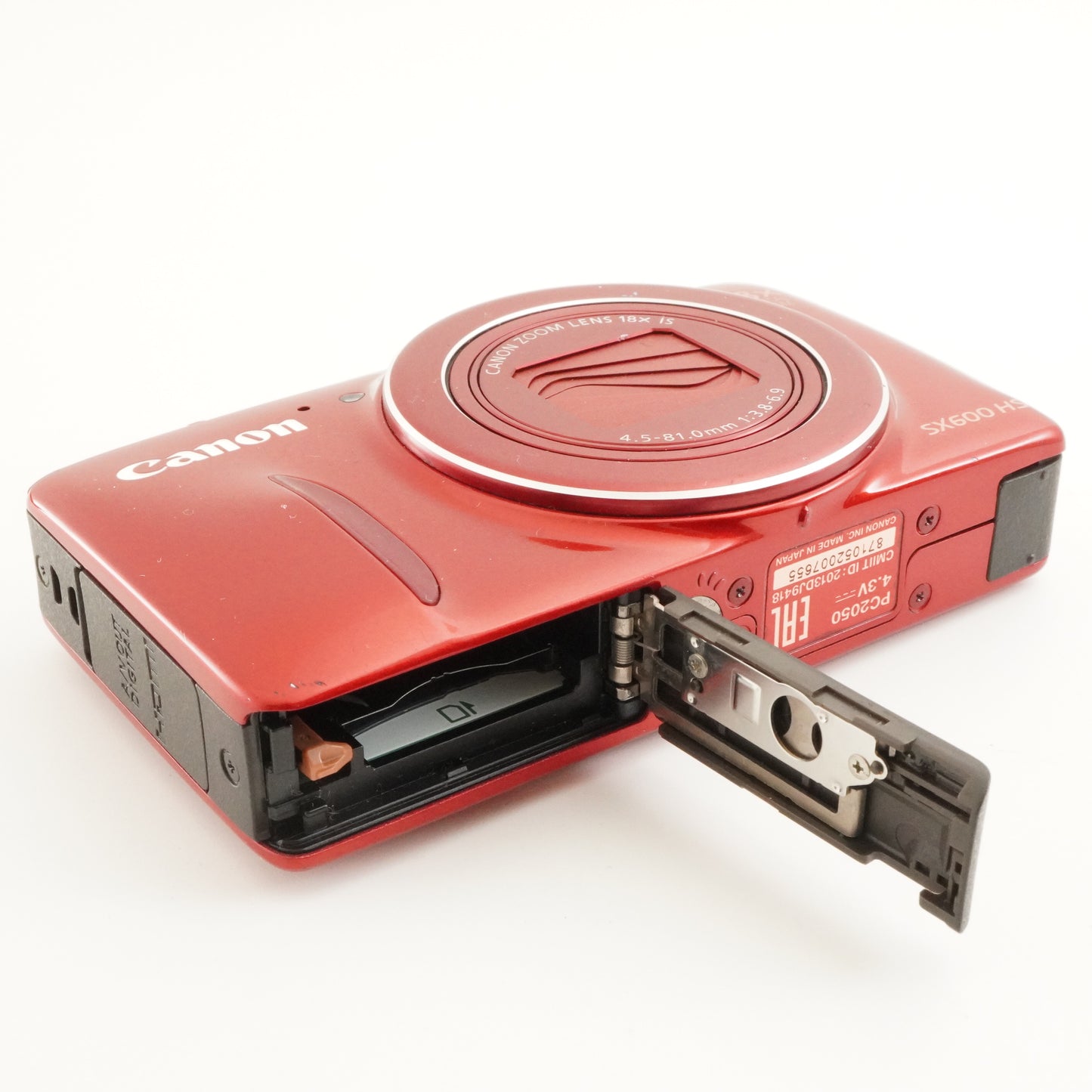 Canon PowerShot SX600 HS Red + 4GB SDHC Card Digital Camera from Japan #9535