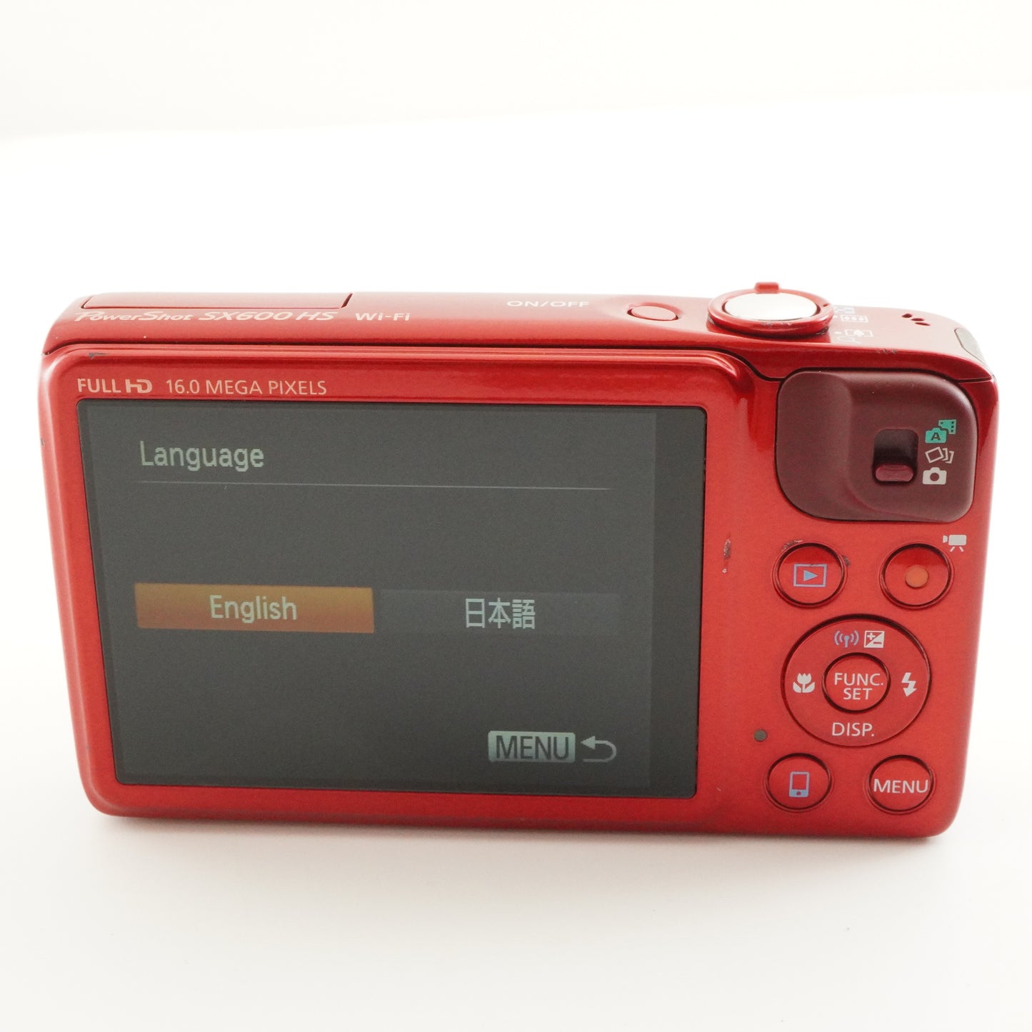 Canon PowerShot SX600 HS Red + 4GB SDHC Card Digital Camera from Japan #9535