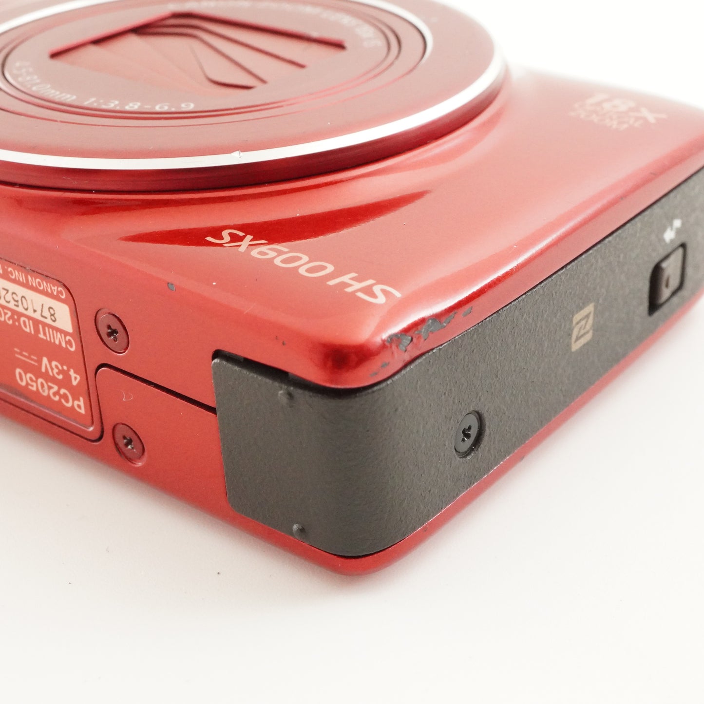 Canon PowerShot SX600 HS Red + 4GB SDHC Card Digital Camera from Japan #9535