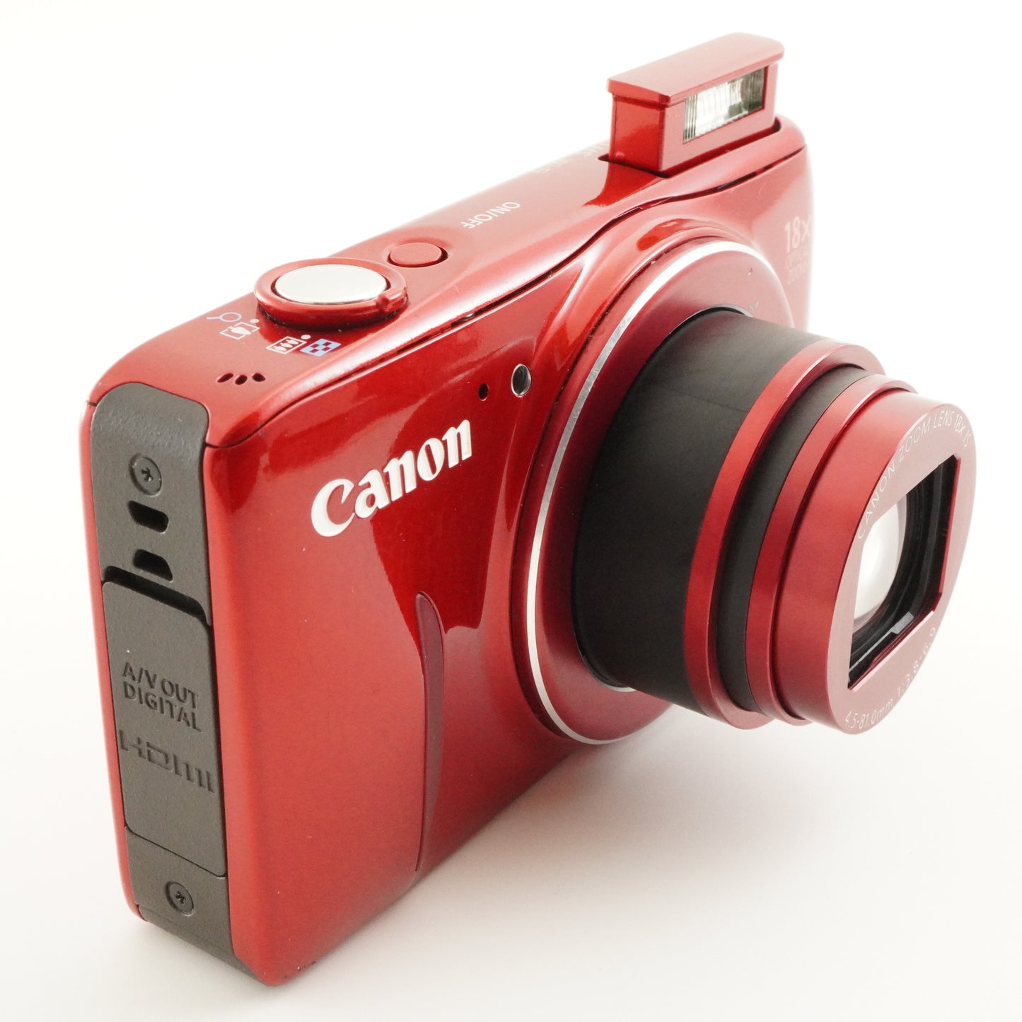 Canon PowerShot SX600 HS Red + 4GB SDHC Card Digital Camera from Japan #9535