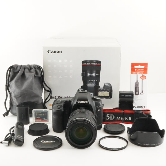 [20,940 Shots] Canon EOS 5D Mark II +EF 24-105mm In Box+8GBCard from Japan #9593