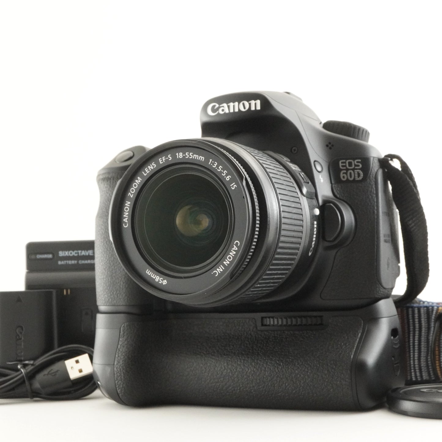 [266 Shots] Canon EOS 60D + Battery Grip BG-E9 + EF-S 18-55mm from Japan #9610
