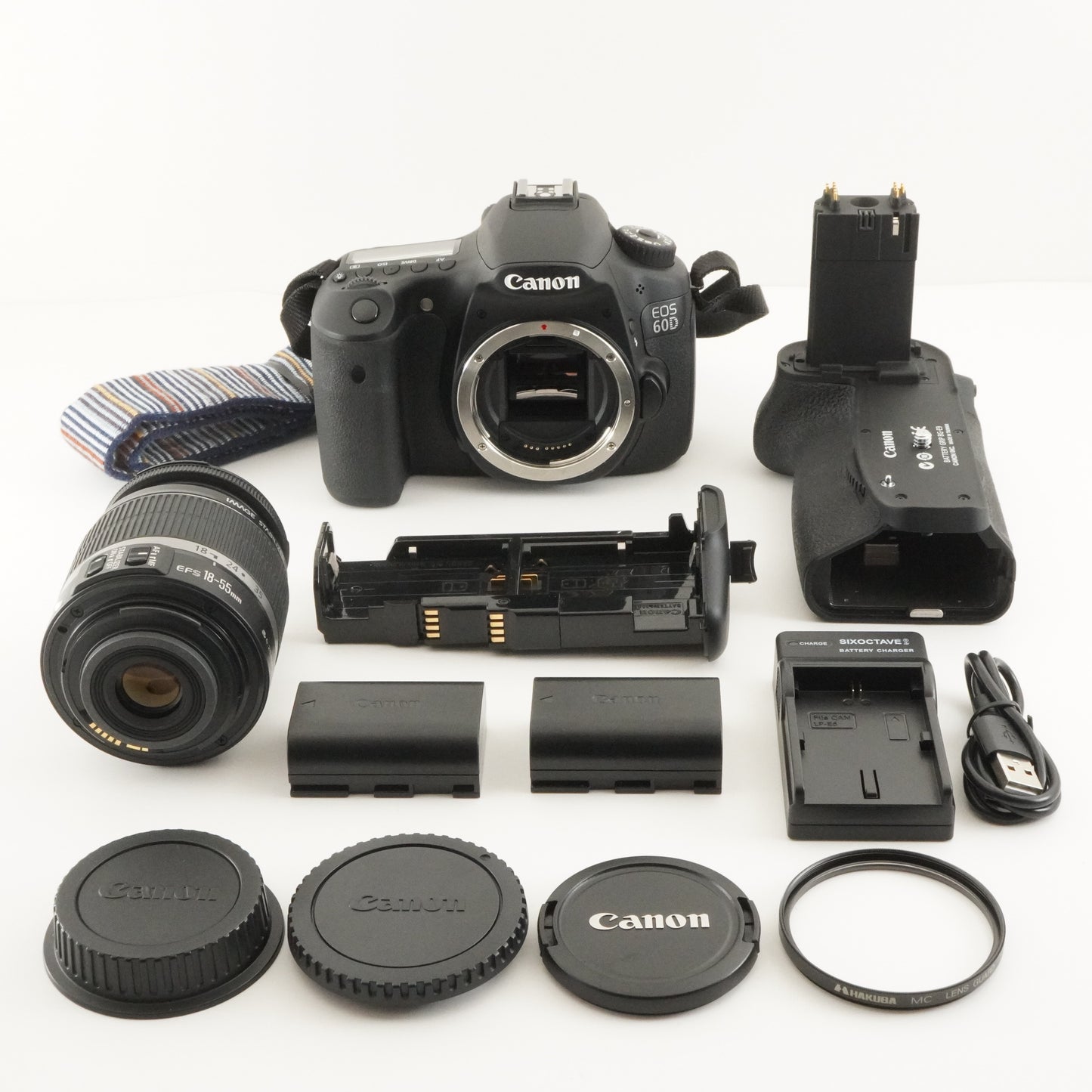 [266 Shots] Canon EOS 60D + Battery Grip BG-E9 + EF-S 18-55mm from Japan #9610