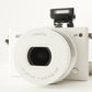 [822 Shots] Nikon 1 J4 White + 10-30mm + 4GB micro SD + Case from Japan #9647