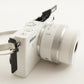 [822 Shots] Nikon 1 J4 White + 10-30mm + 4GB micro SD + Case from Japan #9647