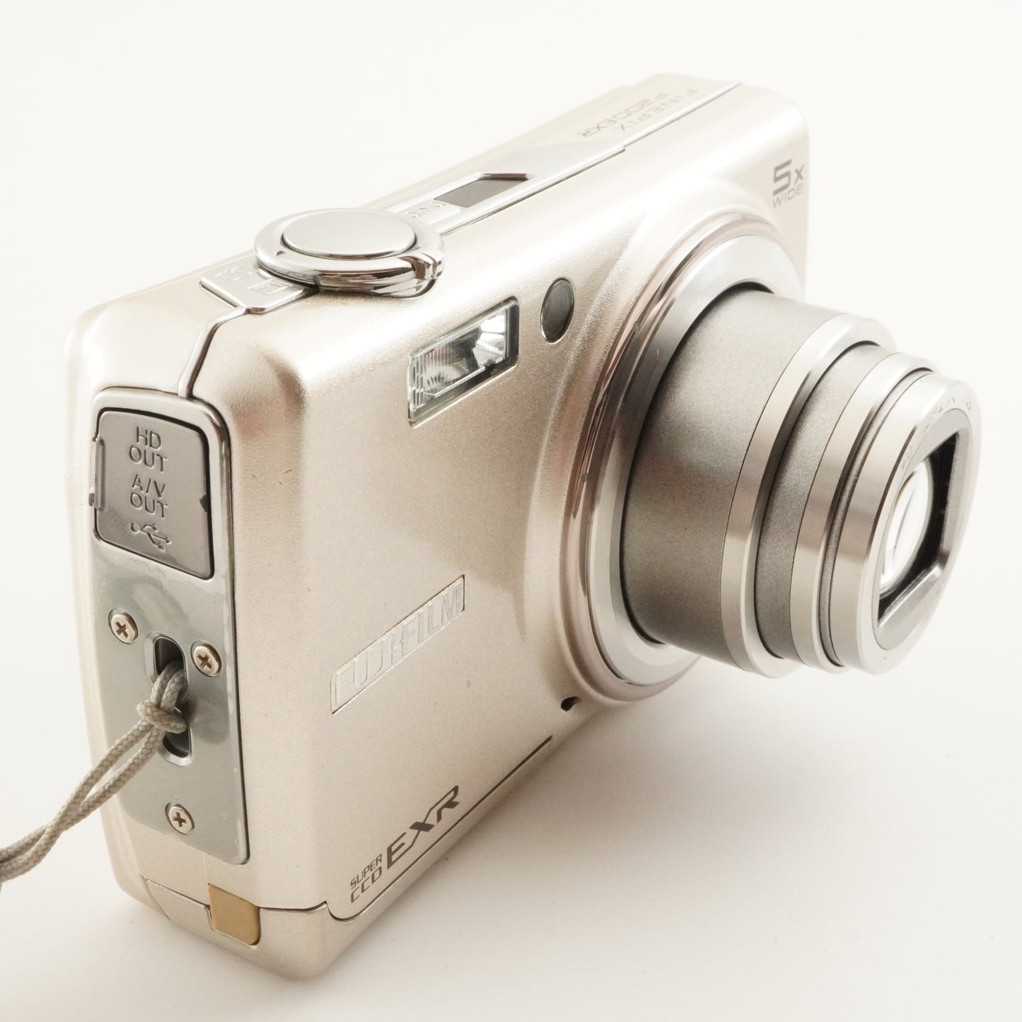 FUJIFILM FinePix F200 EXR Silver + 4GB SDHC Card Digital Camera from Japan #9709
