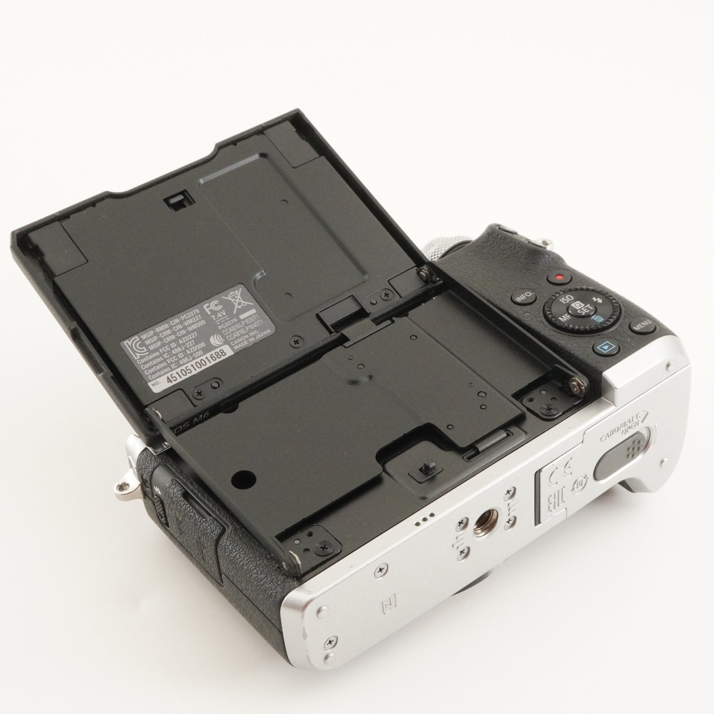 Canon EOS M6 Silver + EF-M 15-45mm IS STM +RS60-E3 +128GB Card from Japan #9756