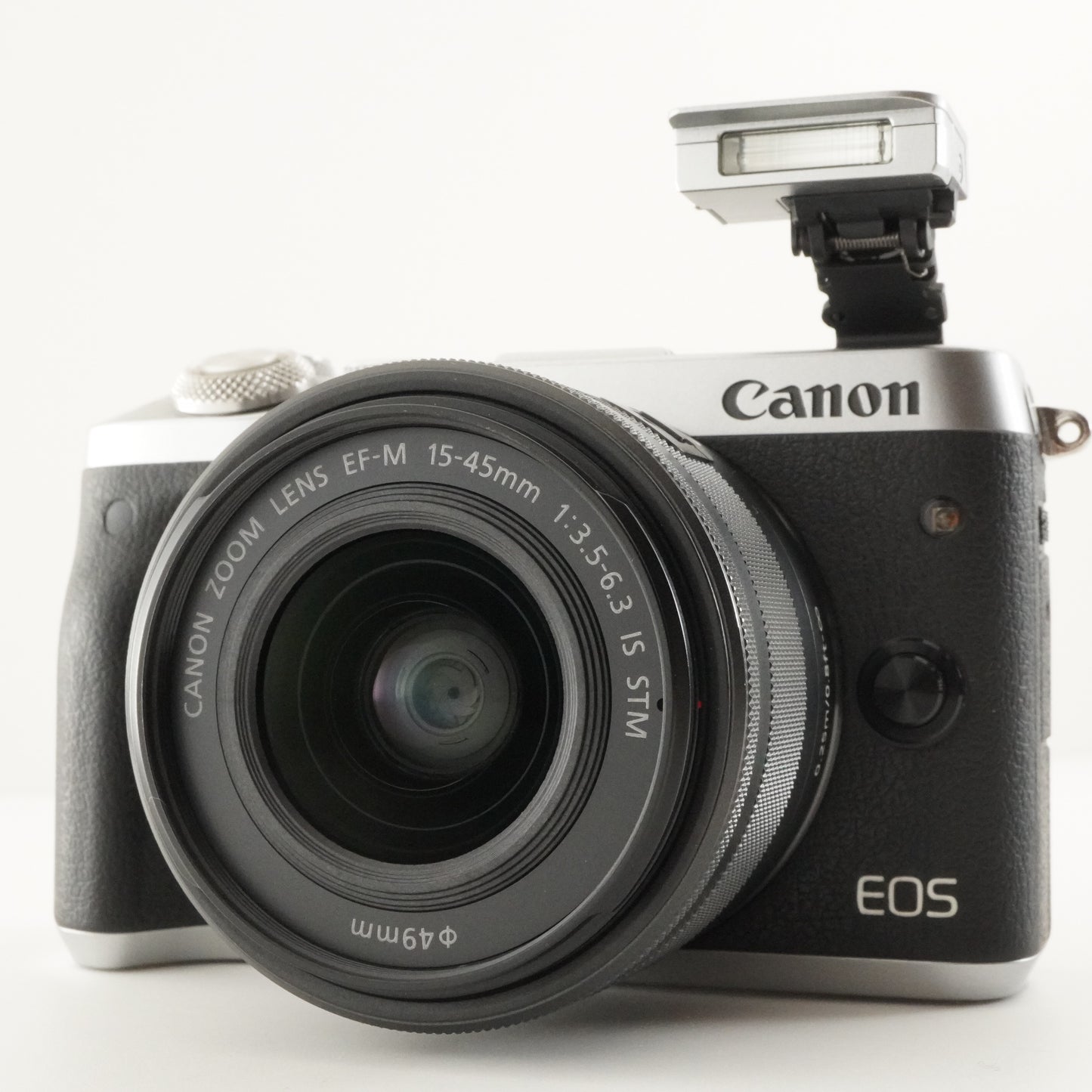 Canon EOS M6 Silver + EF-M 15-45mm IS STM +RS60-E3 +128GB Card from Japan #9756