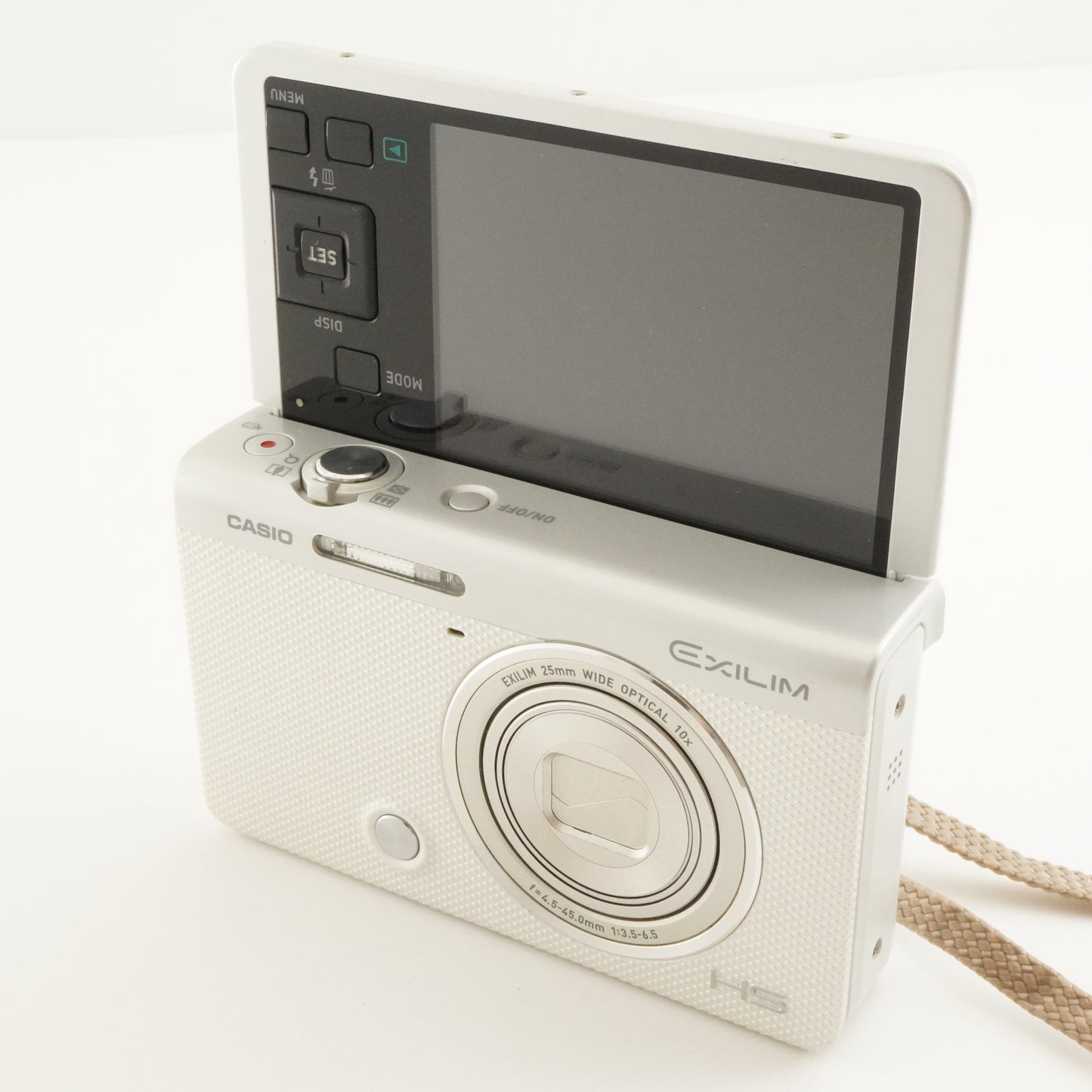 CASIO EXILIM EX-ZR60 White + 4GB SDHC Card Digital Camera from Japan #9758