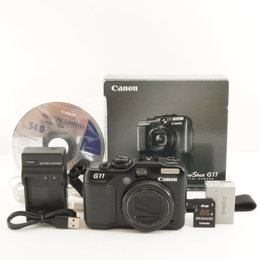 Canon PowerShot G11 In Box + 4GB SDHC Card Digital Camera from Japan #9784