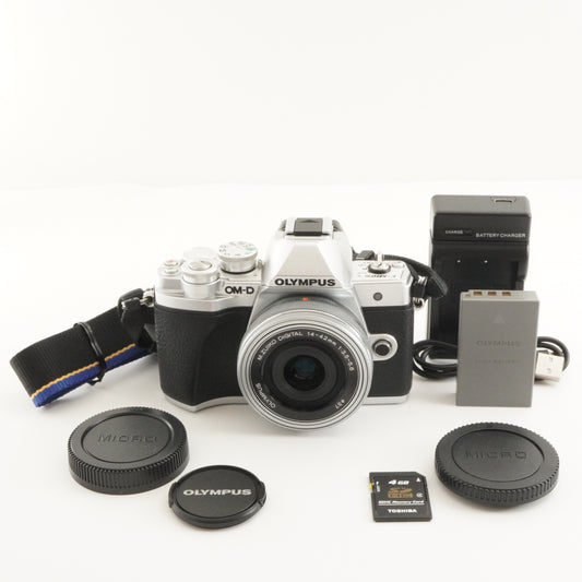 [25,462 Shots] OLYMPUS OM-D E-M10 Mark III Silver +14-42 +4GBSD from Japan #9802