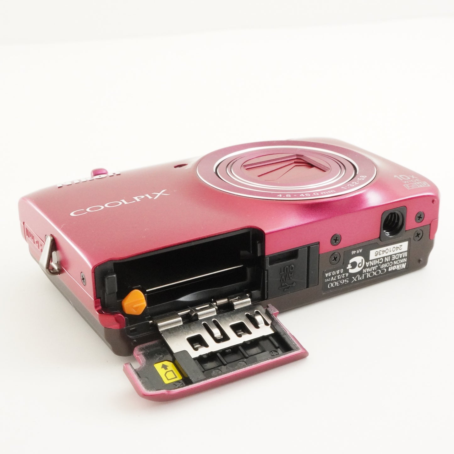 Nikon COOLPIX S6300 Pink With 4GB SDHC Card Digital Camera from Japan #9899