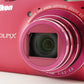 Nikon COOLPIX S6300 Pink With 4GB SDHC Card Digital Camera from Japan #9899