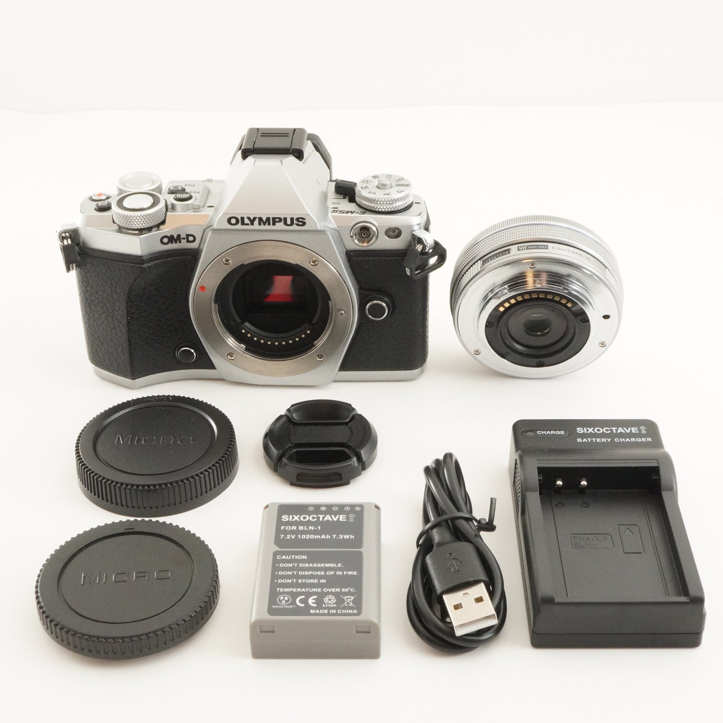 [3,557 Shots] OLYMPUS OM-D E-M5 II Silver + M.Zuiko 14-42mm EZ from Japan #9910