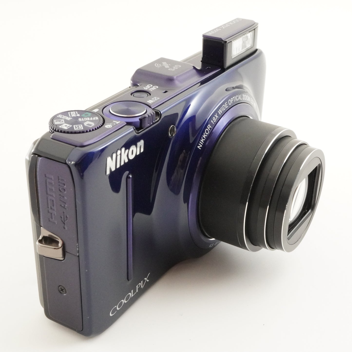 Nikon COOLPIX S9300 Blue With 4GB SDHC Card Digital Camera from Japan #9913