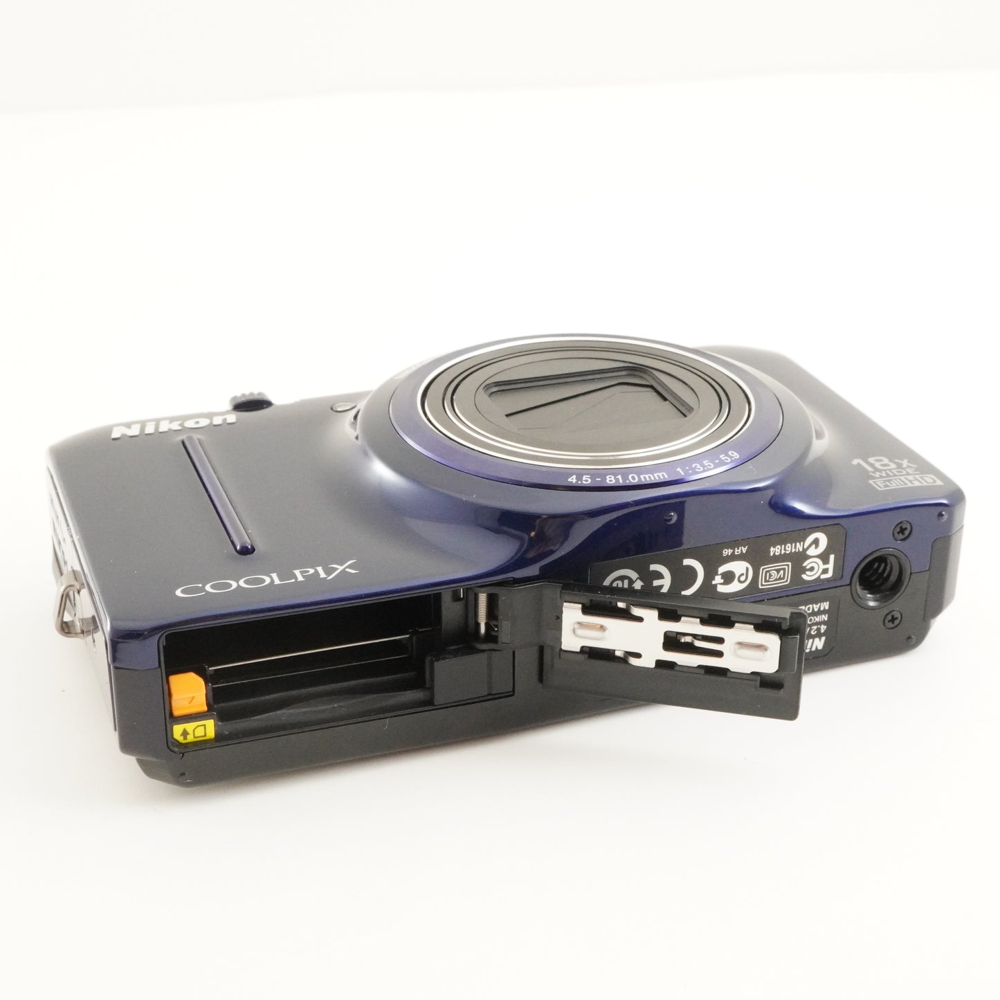 Nikon COOLPIX S9300 Blue With 4GB SDHC Card Digital Camera from Japan #9913