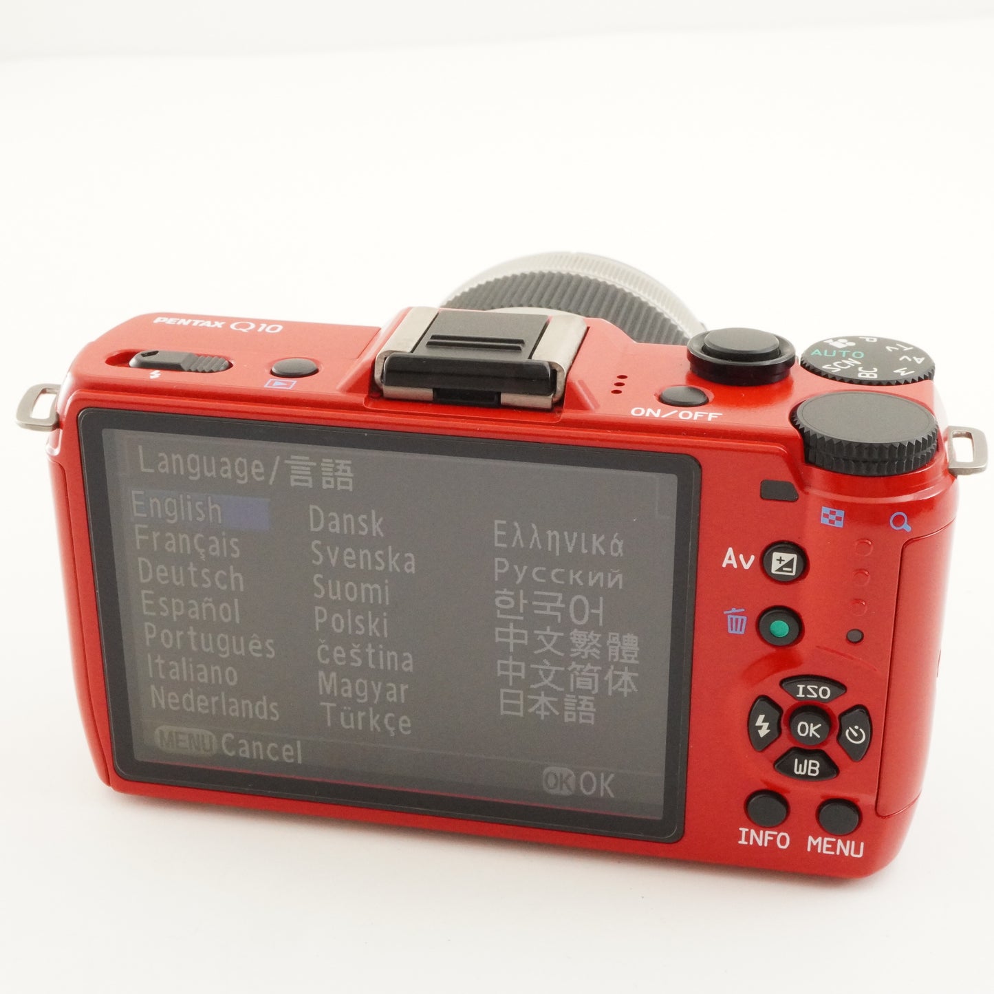 [2,908 Shots] PENTAX Q10 Red + 02 5-15mm +4GB SDHC Card +Case from Japan #9941