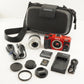 [2,908 Shots] PENTAX Q10 Red + 02 5-15mm +4GB SDHC Card +Case from Japan #9941