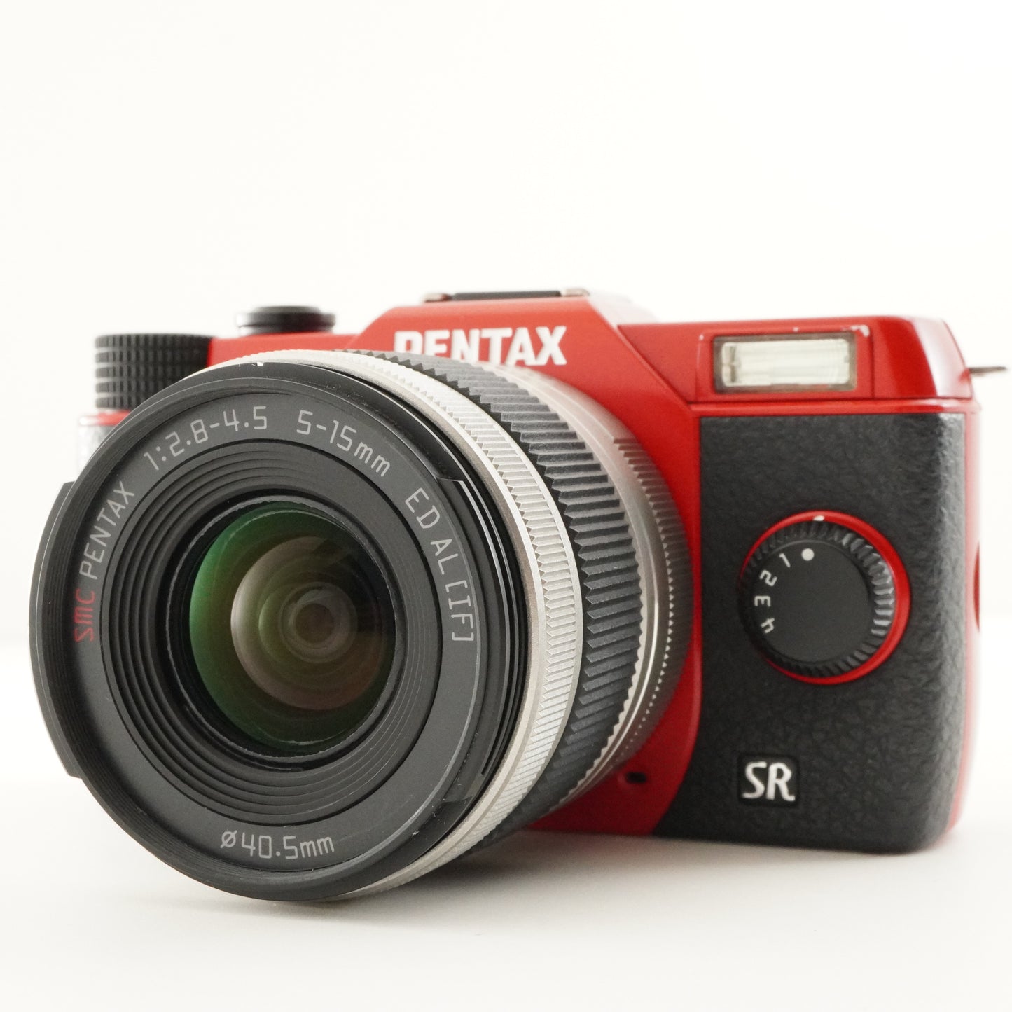 [2,908 Shots] PENTAX Q10 Red + 02 5-15mm +4GB SDHC Card +Case from Japan #9941