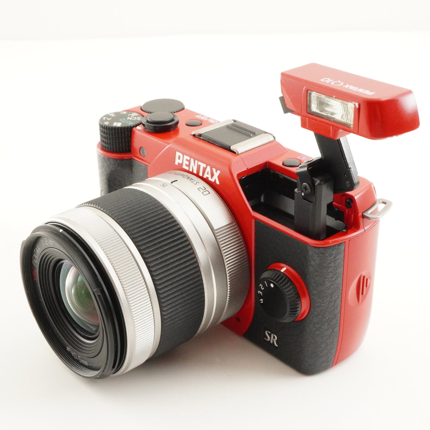 [2,908 Shots] PENTAX Q10 Red + 02 5-15mm +4GB SDHC Card +Case from Japan #9941