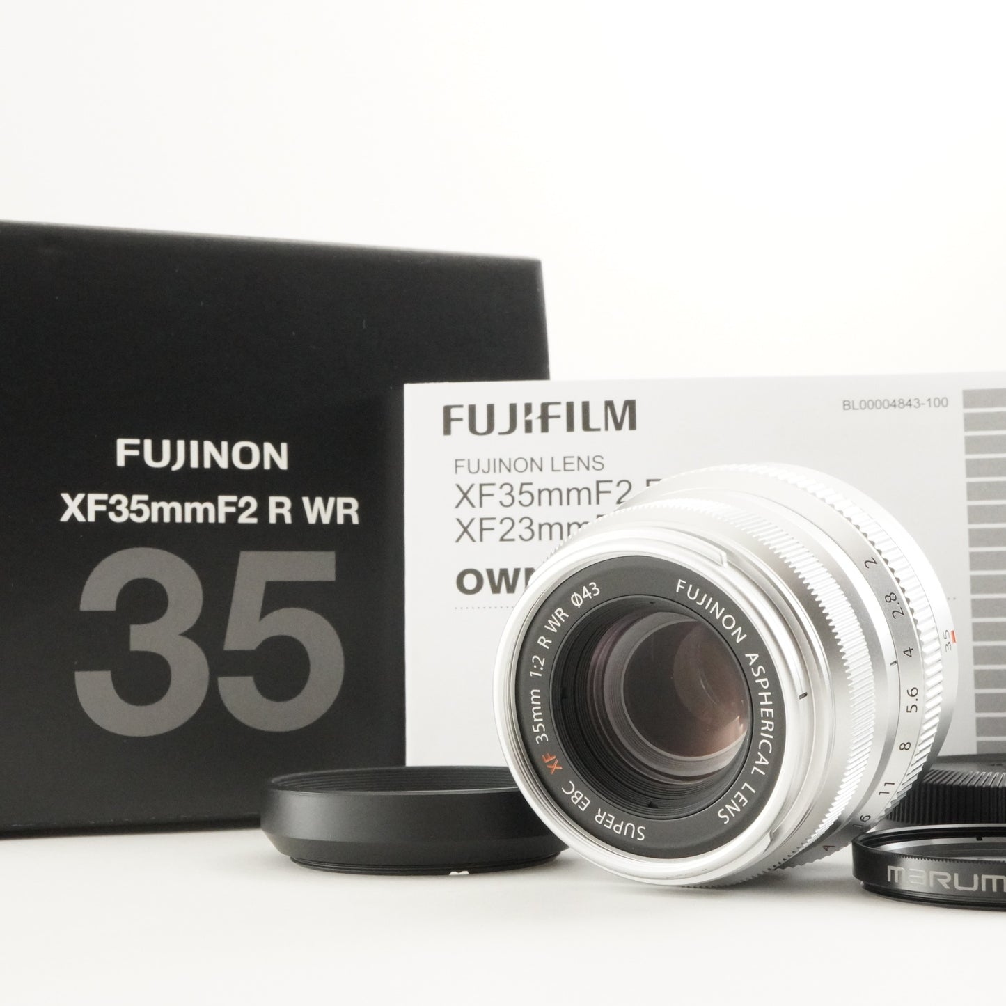 FUJIFILM FUJINON XF 35mm F2 R WR Silver In Box AF Prime Lens from Japan #9952