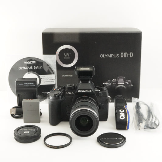 [3,615 Shots] OLYMPUS OM-D E-M1 Black + 12-50mm EZ ED In Box from Japan #9961
