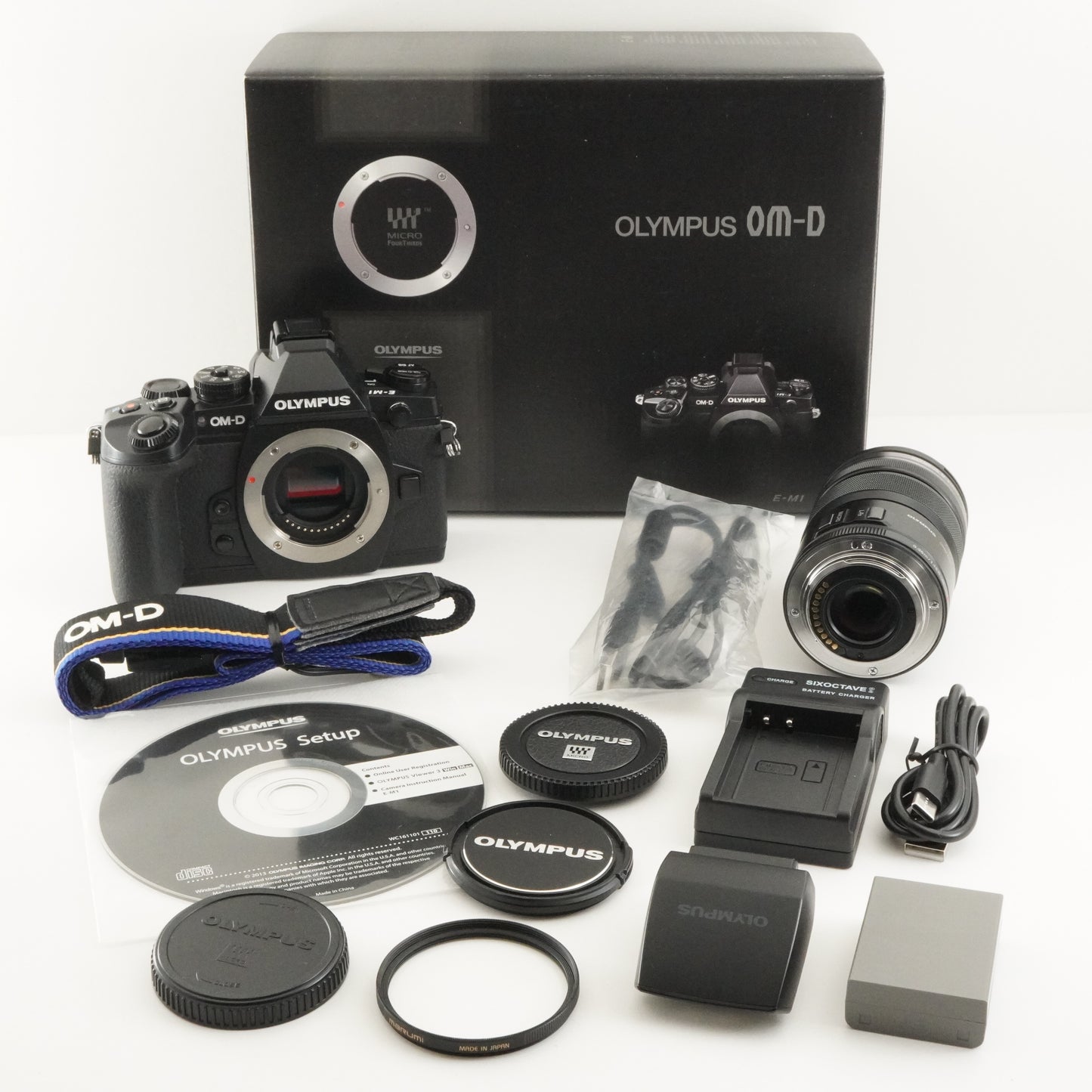 [3,615 Shots] OLYMPUS OM-D E-M1 Black + 12-50mm EZ ED In Box from Japan #9961