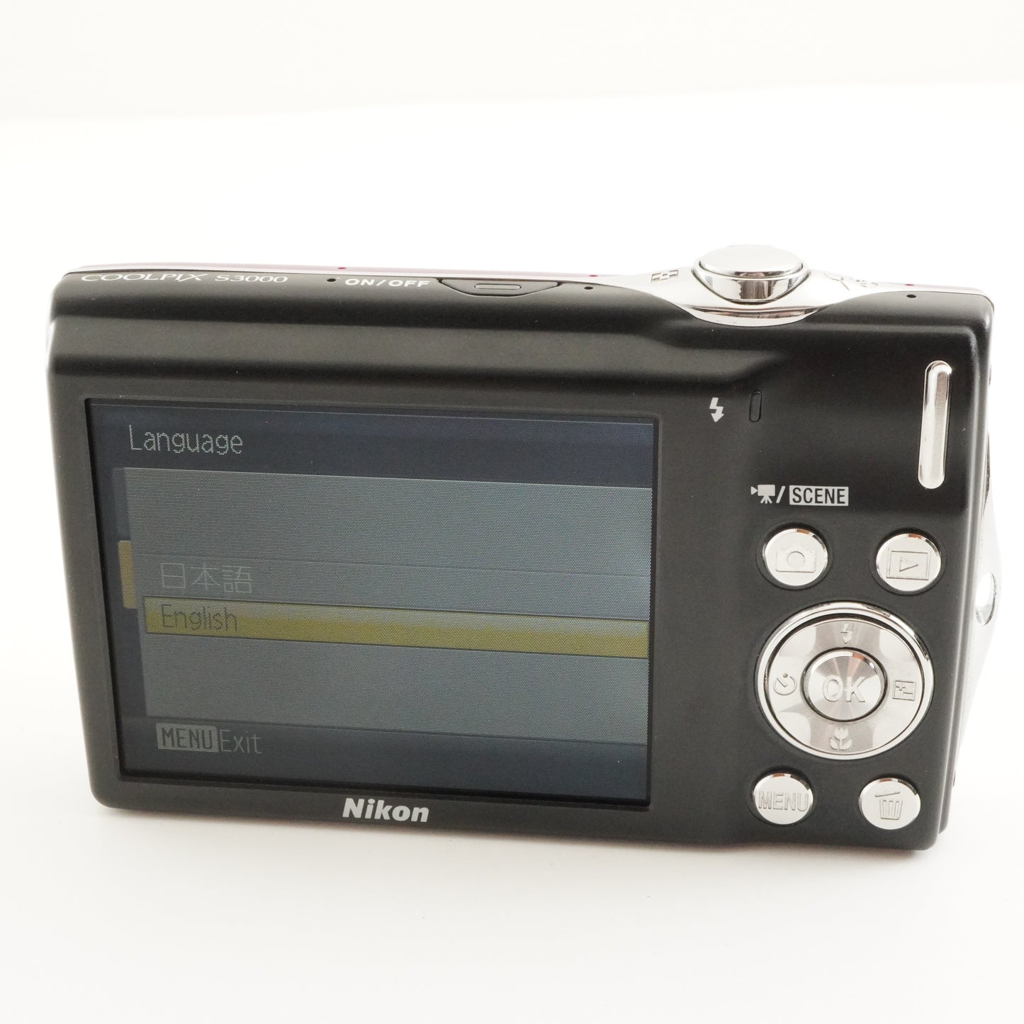 Nikon COOLPIX S3000 Pink In Box + 4GB SDHC Card Digital Camera from Japan #9964