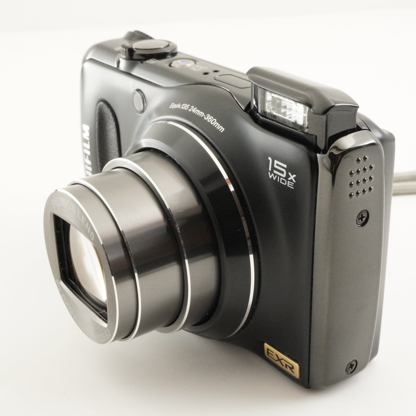 FUJIFILM FinePix F300 EXR Black In Box With 4GB SDHC Card from Japan #8590