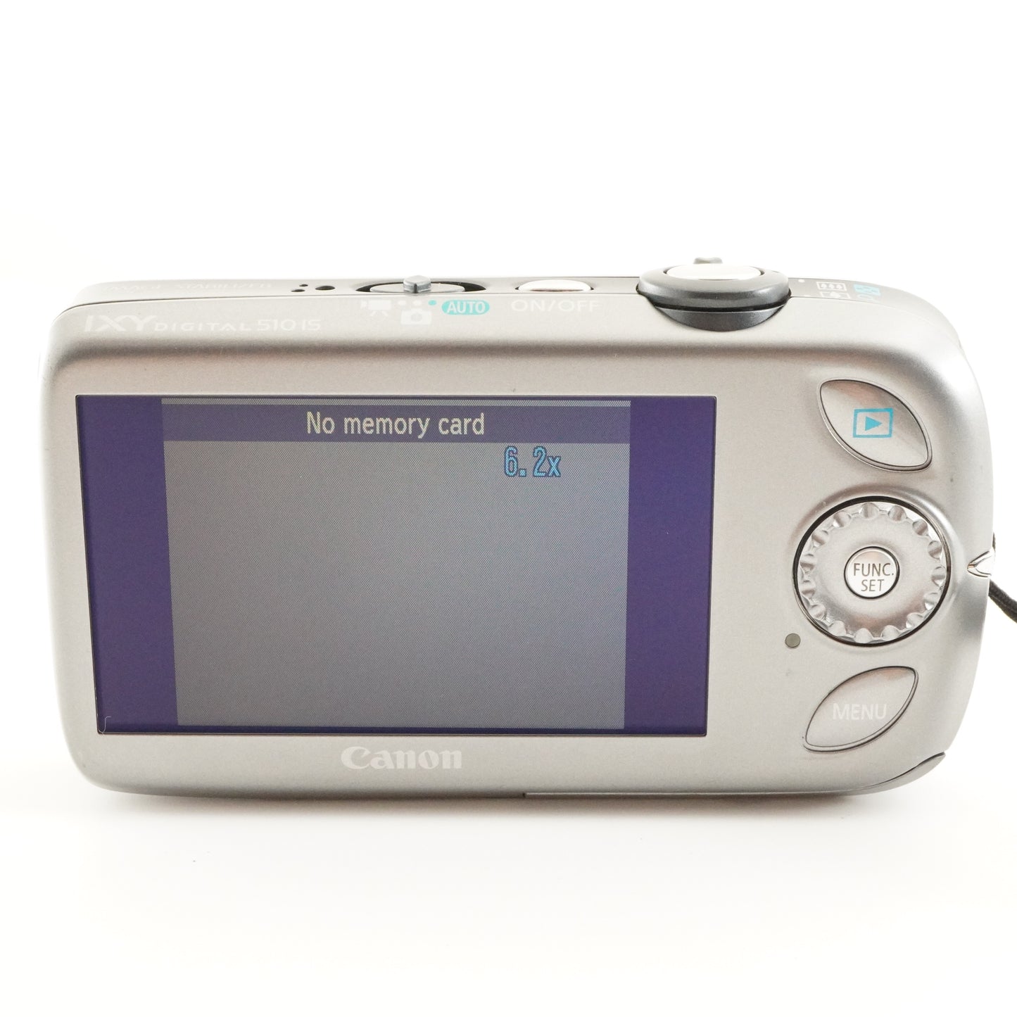 Canon IXY DIGITAL 510 IS Silver With 4GB SDHC Card from Japan #7241