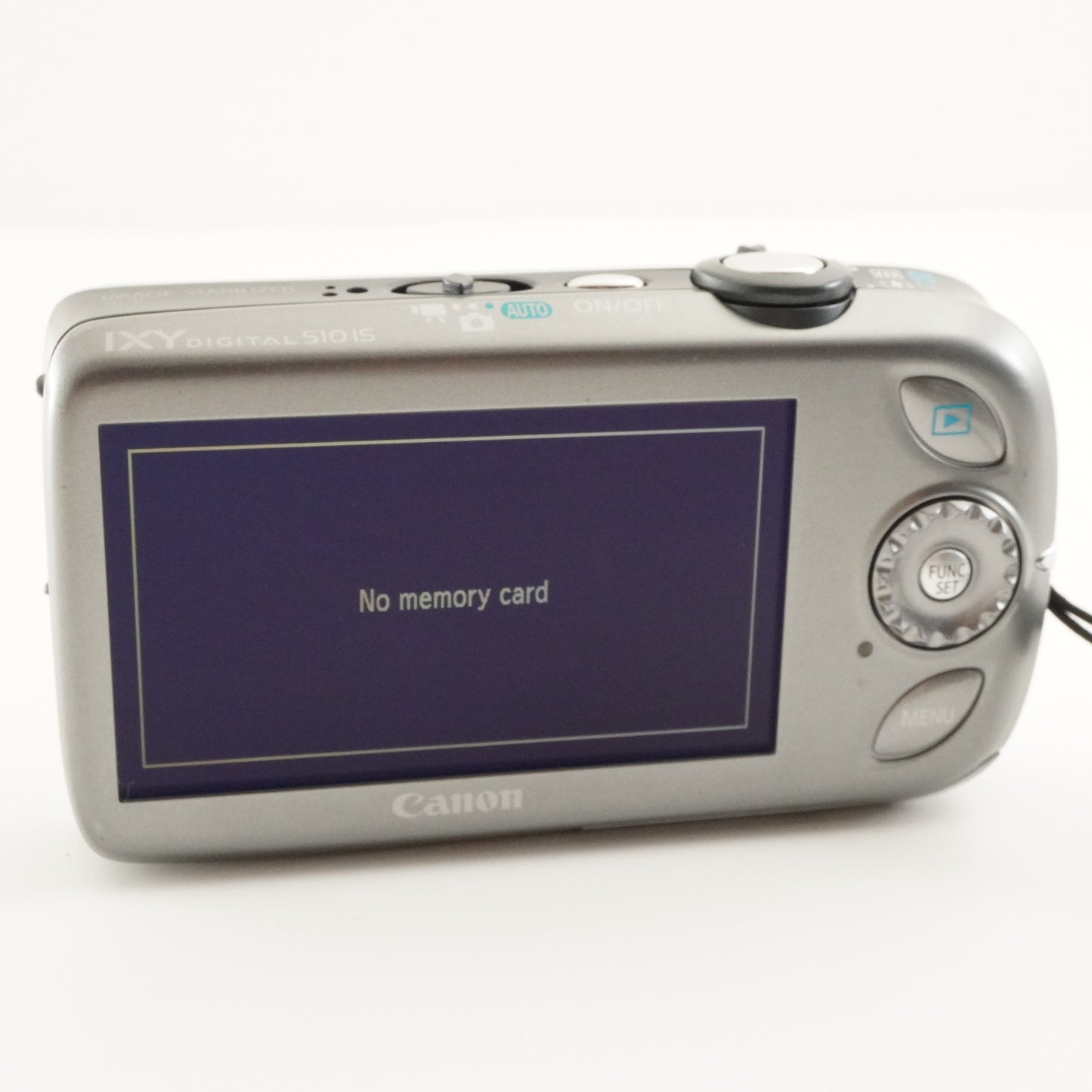 Canon IXY DIGITAL 510 IS Silver With 4GB SDHC Card from Japan #7241