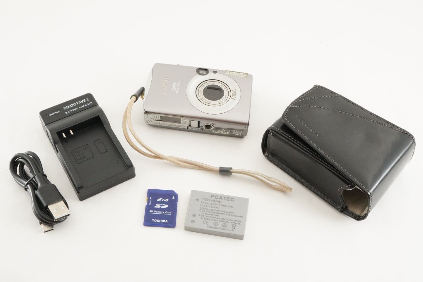 Canon IXY DIGITAL 900 IS Silver With 2GB SD Card Digital Camera from Japan #2235