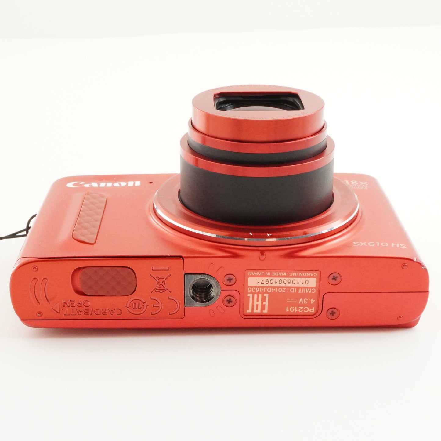 Canon PowerShot SX610 HS Red With 4GB SDHC Card Digital Camera from Japan #7264