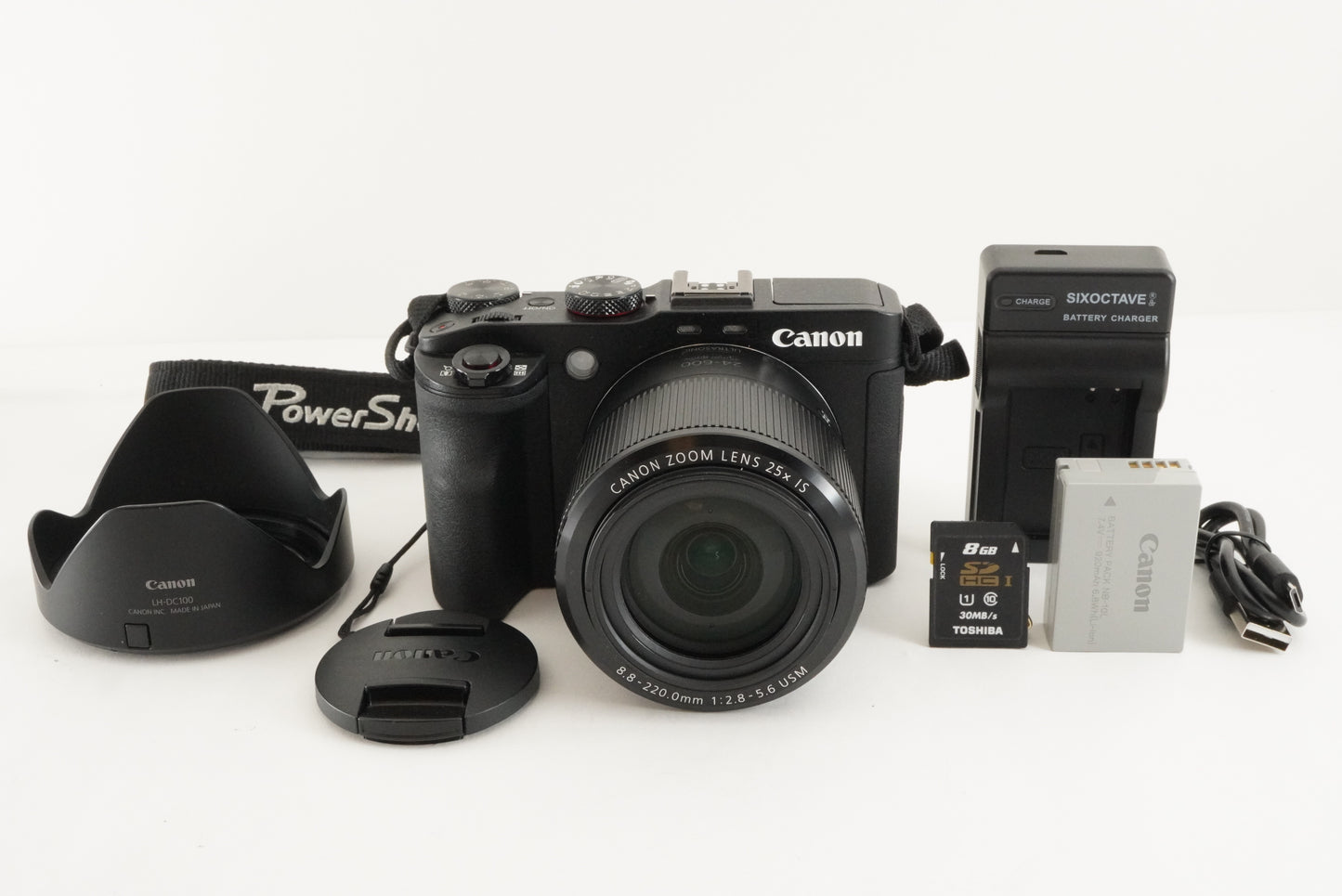 Canon G3X With 8GB SDHC Card  Point & Shoot Digital Camera from Japan #2228