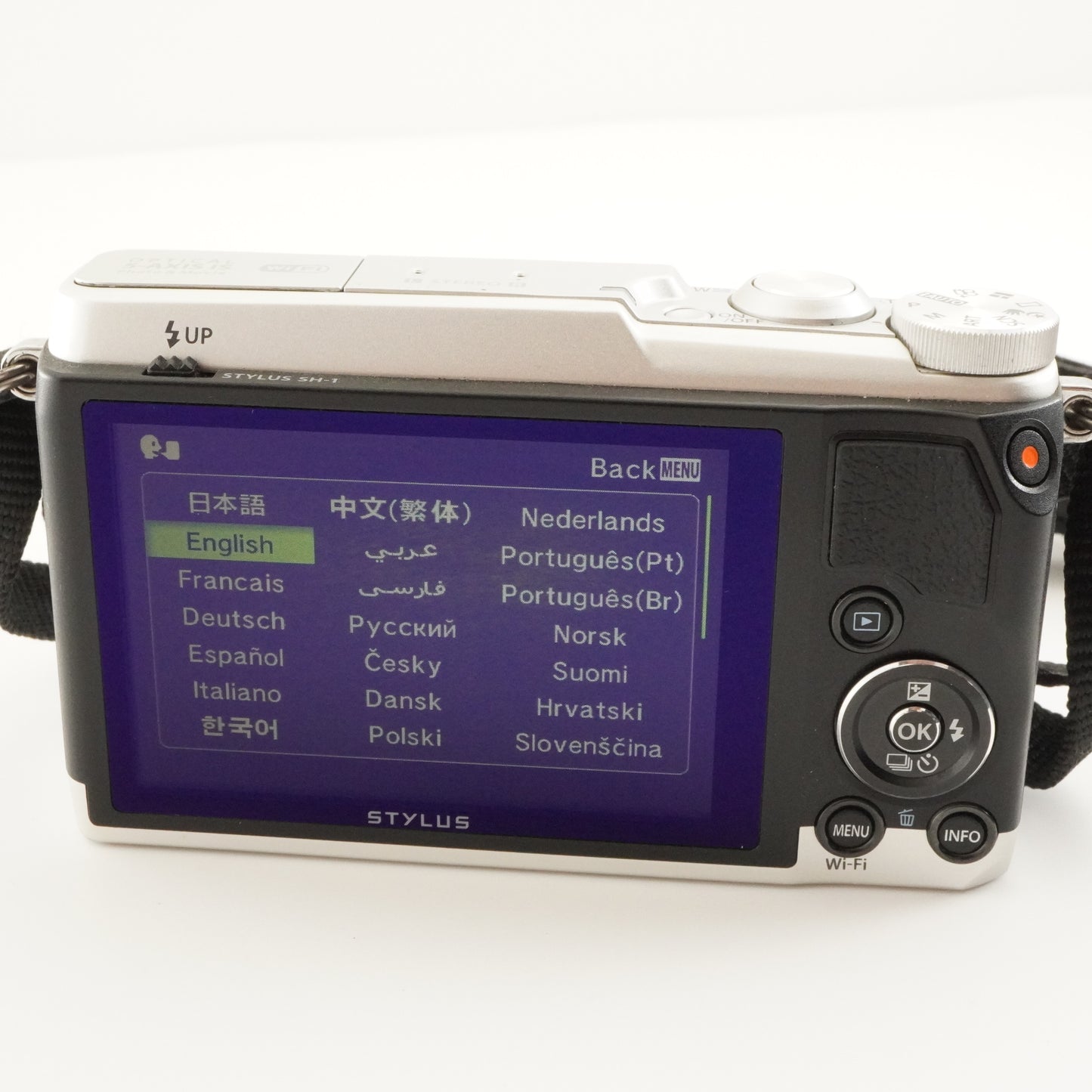 OLYMPUS STYLUS SH-1 Silver With 4GB SDHC Card Digital Camera from Japan #7222