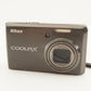 Nikon COOLPIX S600 Black In Box With 4GB SDHC Card from Japan #7217