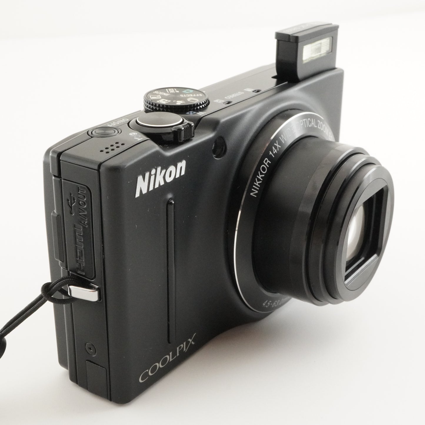 Nikon COOLPIX S8200 Black In Box With 4GB SDHC Card from Japan #4008