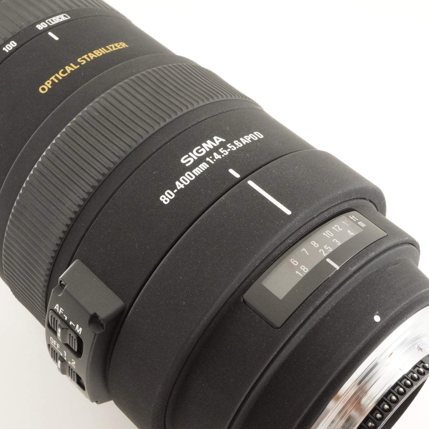 SIGMA APO 80-400mm F4.5-5.6 EX DG OS For Nikon + Case AF Lens from Japan #7188