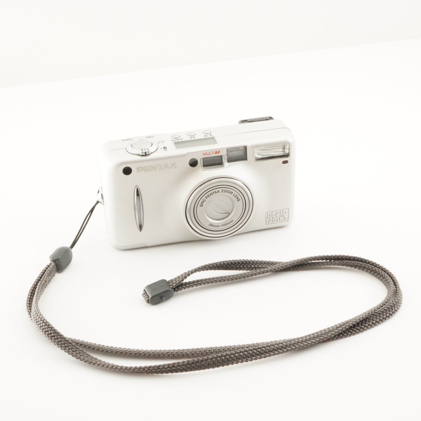 PENTAX ESPIO 120SW II Silver Point & Shoot Film Camera from Japan #5853