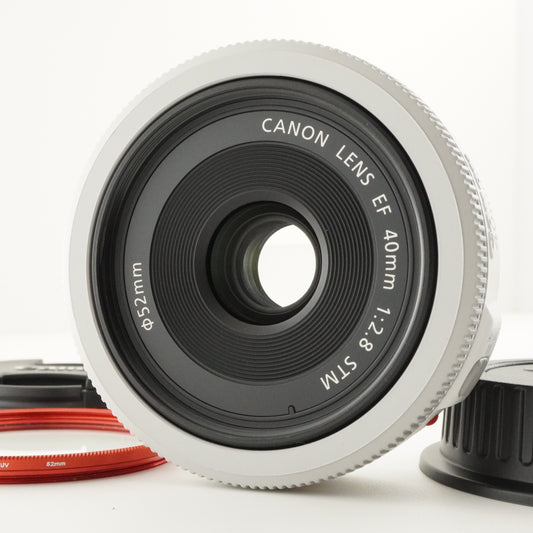 Canon EF 40mm F2.8 STM White AF Prime Lens from Japan #7255