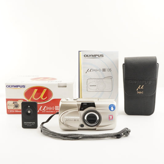 OLYMPUS mju III 135 [mju:] In Box Point & Shoot Film Camera from Japan #5517