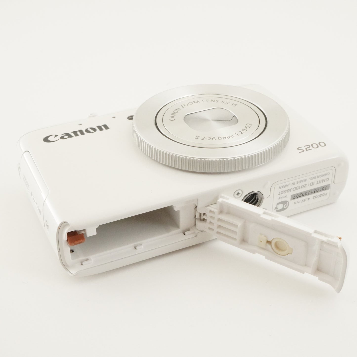 Canon PowerShot S200 White In Box With 4GB SDHC Card from Japan #6794
