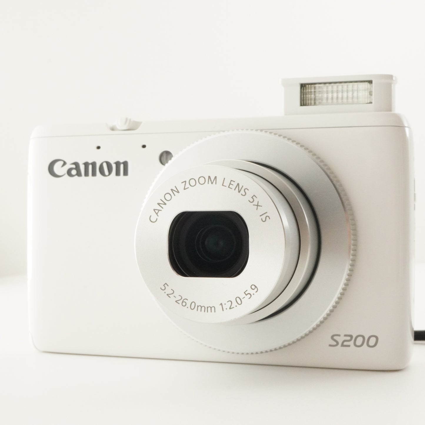 Canon PowerShot S200 White In Box With 4GB SDHC Card from Japan #6794