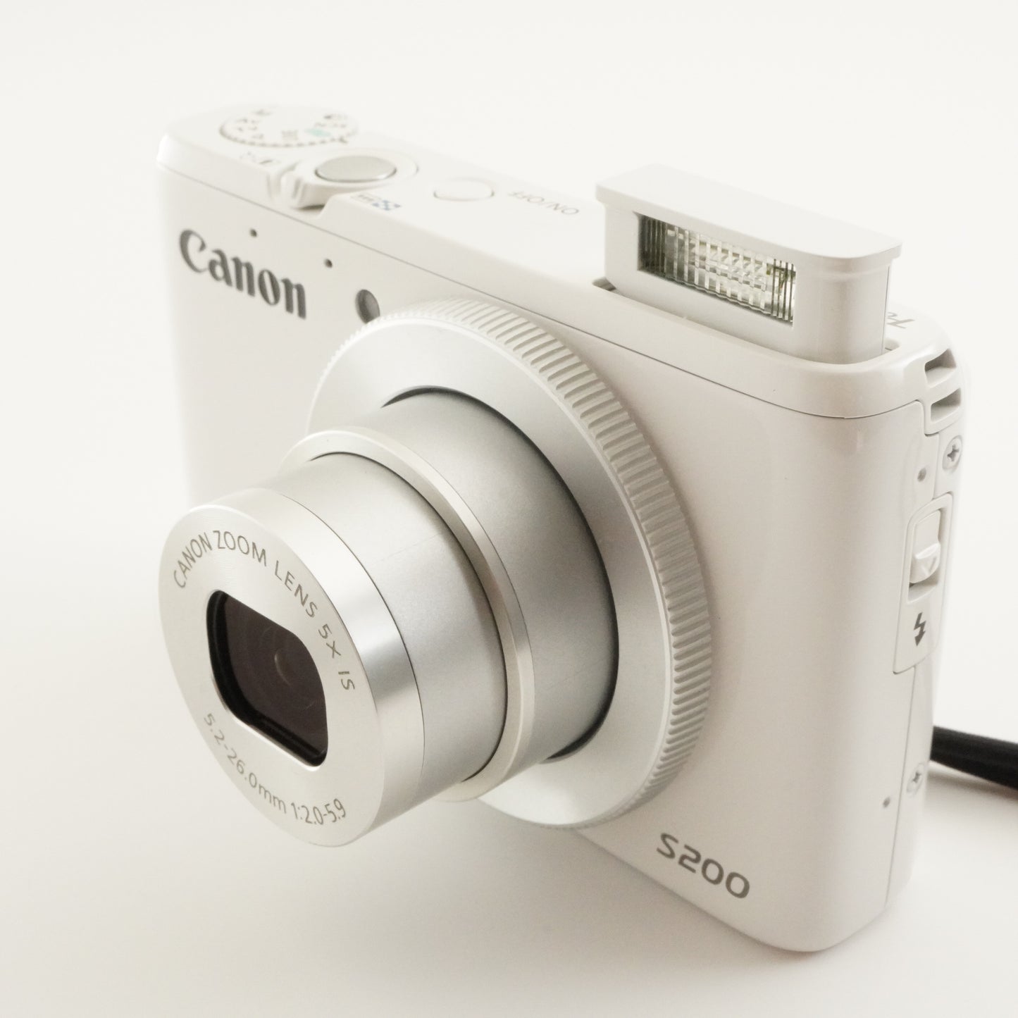 Canon PowerShot S200 White In Box With 4GB SDHC Card from Japan #6794