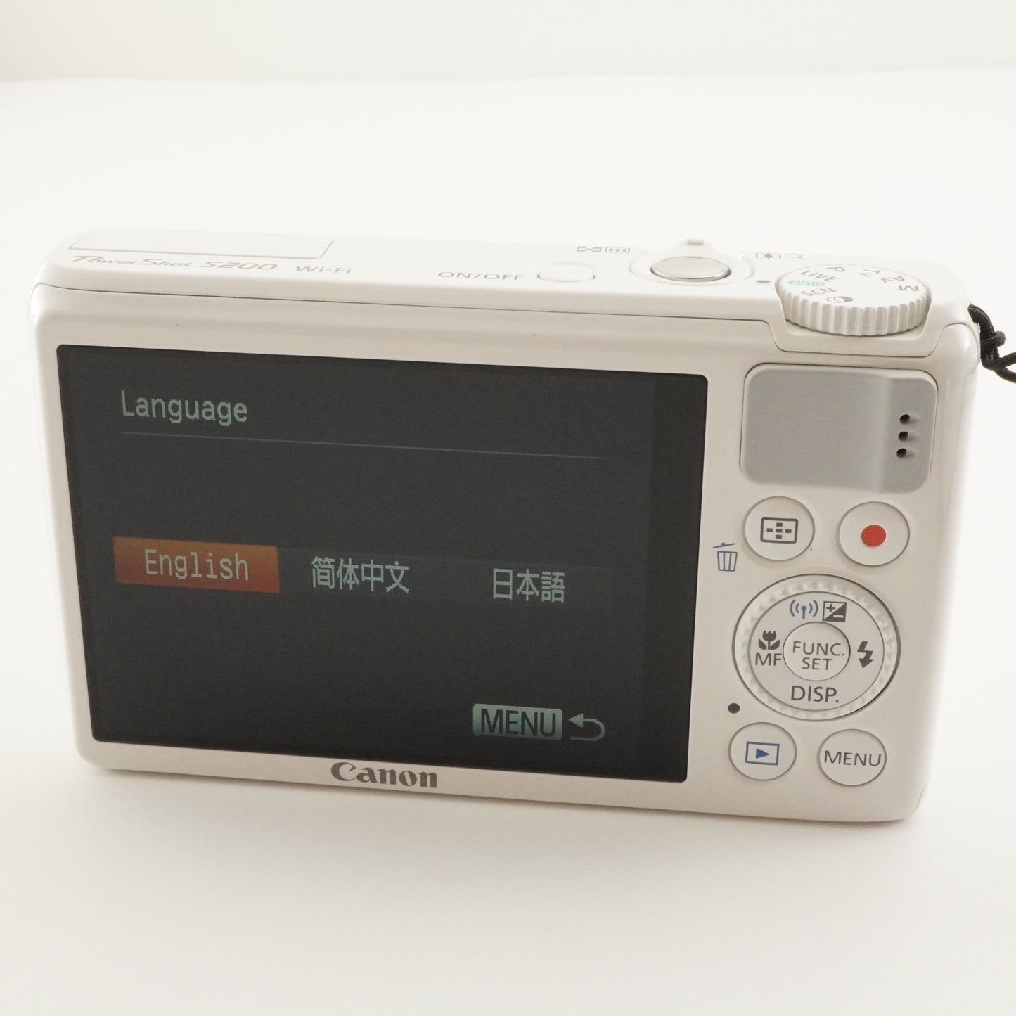 Canon PowerShot S200 White In Box With 4GB SDHC Card from Japan #6794