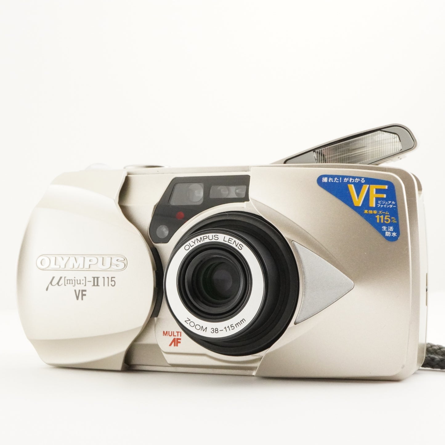 OLYMPUS mju II 115 VF [mju:] + Case Point & Shoot Film Camera from Japan #4983