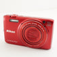 Nikon COOLPIX S6800 Red With 4GB SDHC Card Digital Camera from Japan #4006