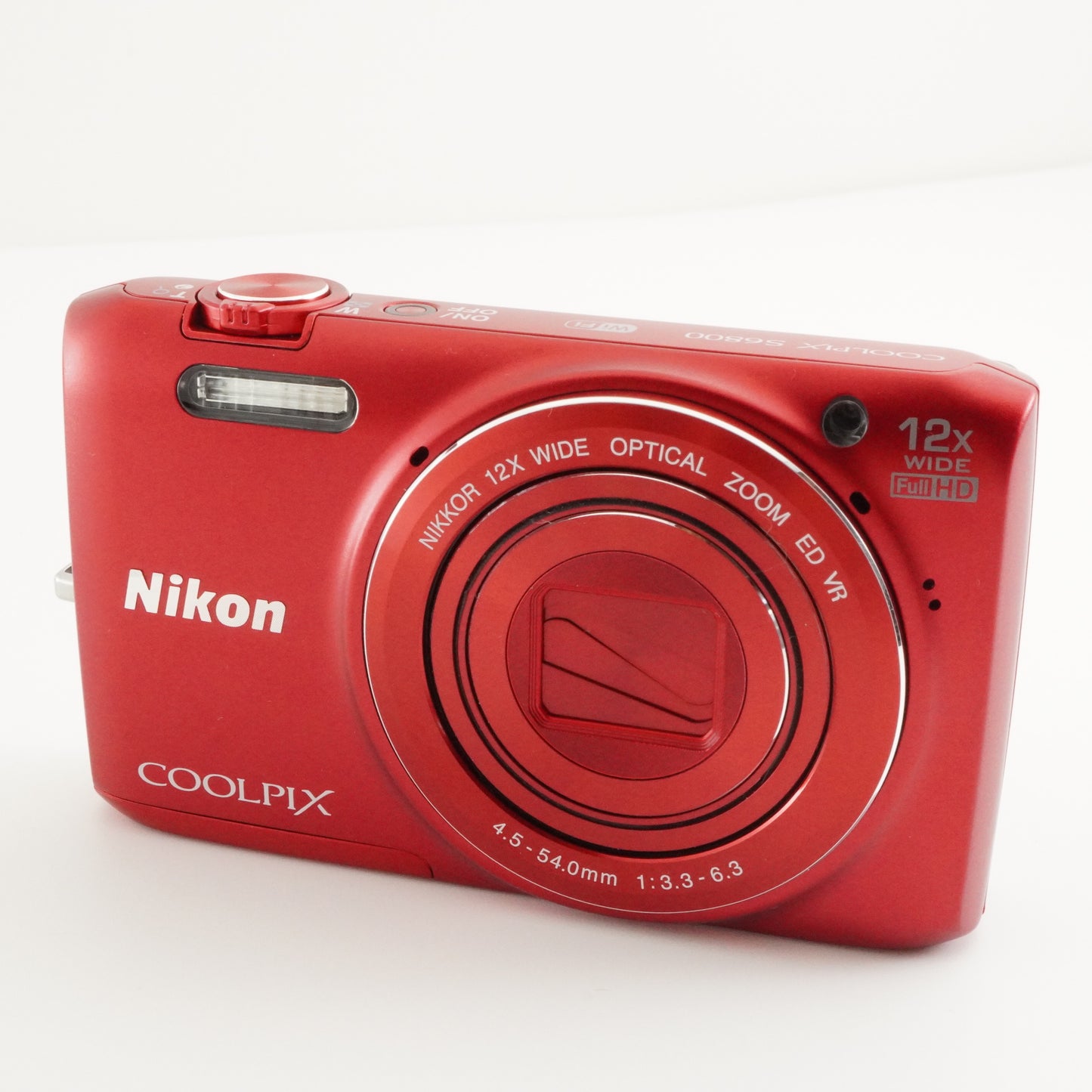 Nikon COOLPIX S6800 Red With 4GB SDHC Card Digital Camera from Japan #4006