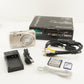 FUJIFILM FINEPIX F200 EXR Silver In Box With 4GB SDHC Card from Japan #6882