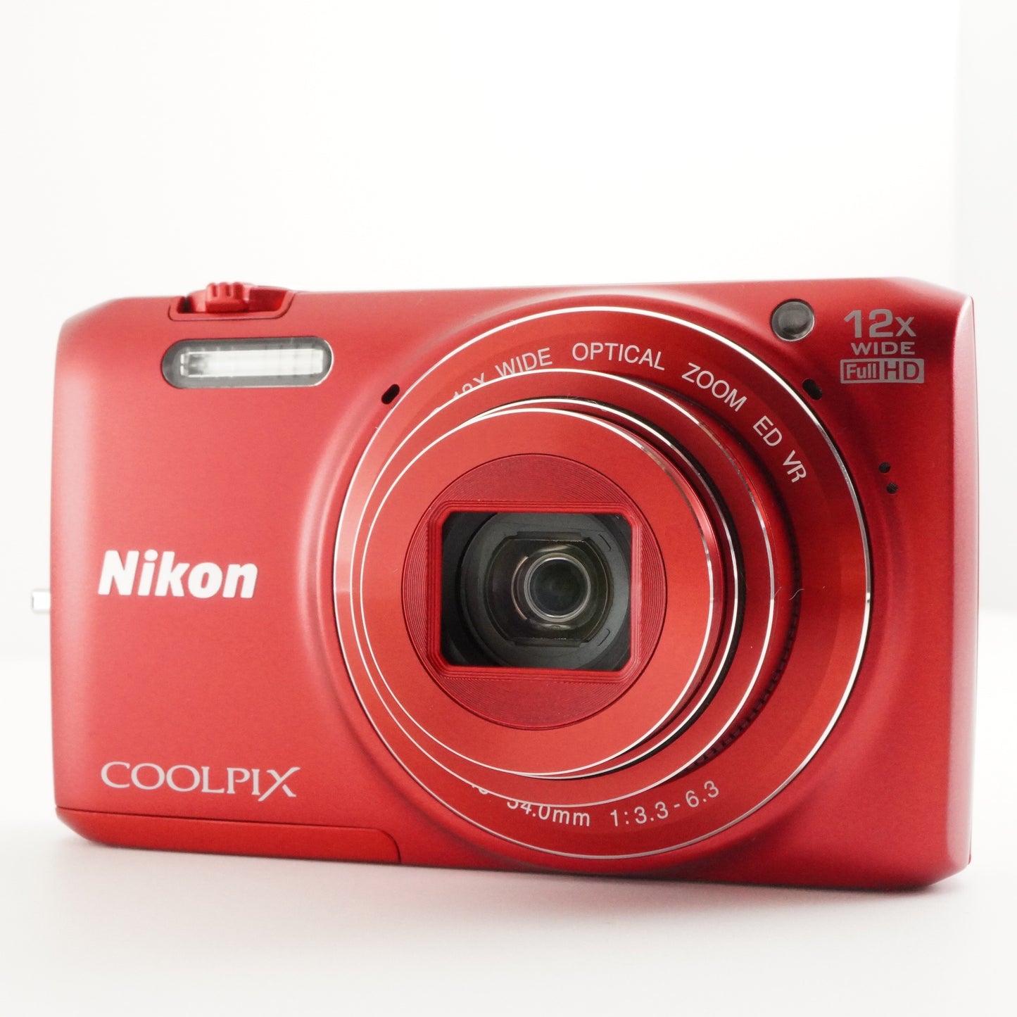 Nikon COOLPIX S6800 Red With 4GB SDHC Card Digital Camera from Japan #4006